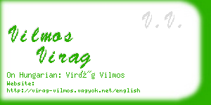 vilmos virag business card